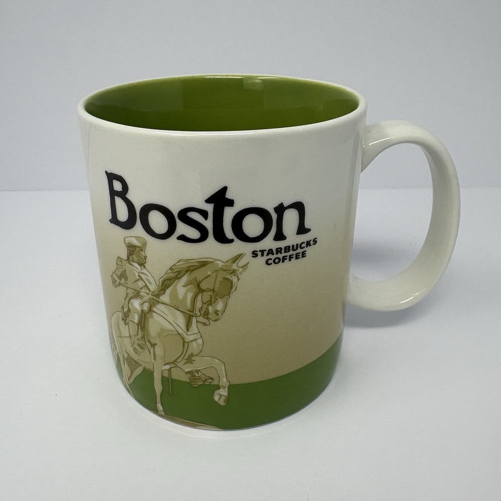 Starbucks Boston Collector Series 2009 16 oz Coffee Mug Green City Cup